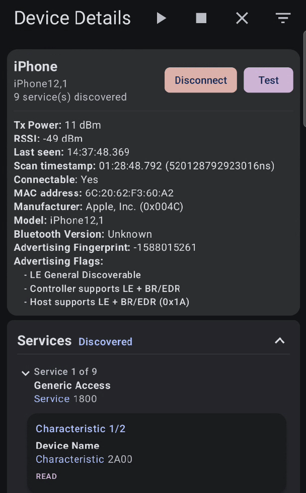 Wireless Testing App — slide 2